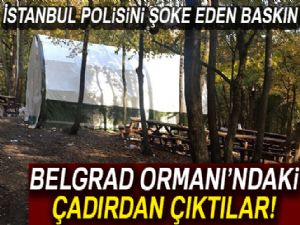 Belgrad Ormanında kumar çadırına baskın