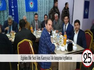  Eğitim Bir Sen'den Karayazı'da tanışma toplantısı 