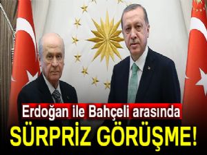 Erdoğan ile Bahçeli arasında sürpriz görüşme!