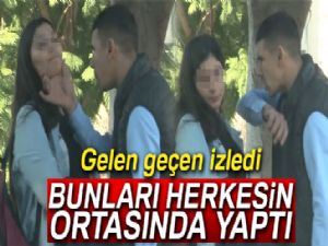 Genç kıza kentin göbeğinde şiddet