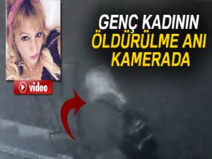 Bar sahibi kadının öldürülme anı kameraya yansıdı