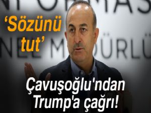 Çavuşoğlu: 'Trump verdiği sözü tutsun'