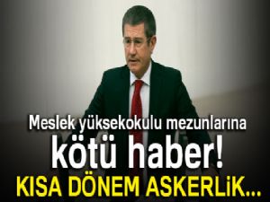 Meslek yüksekokulu mezunlarına kötü haber! Kısa dönem askerlik...