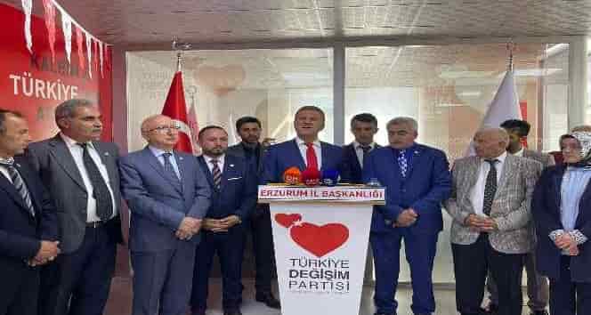 TDP Genel Başkanı Sarıgül, Erzurum'da partililerle bir araya geldi