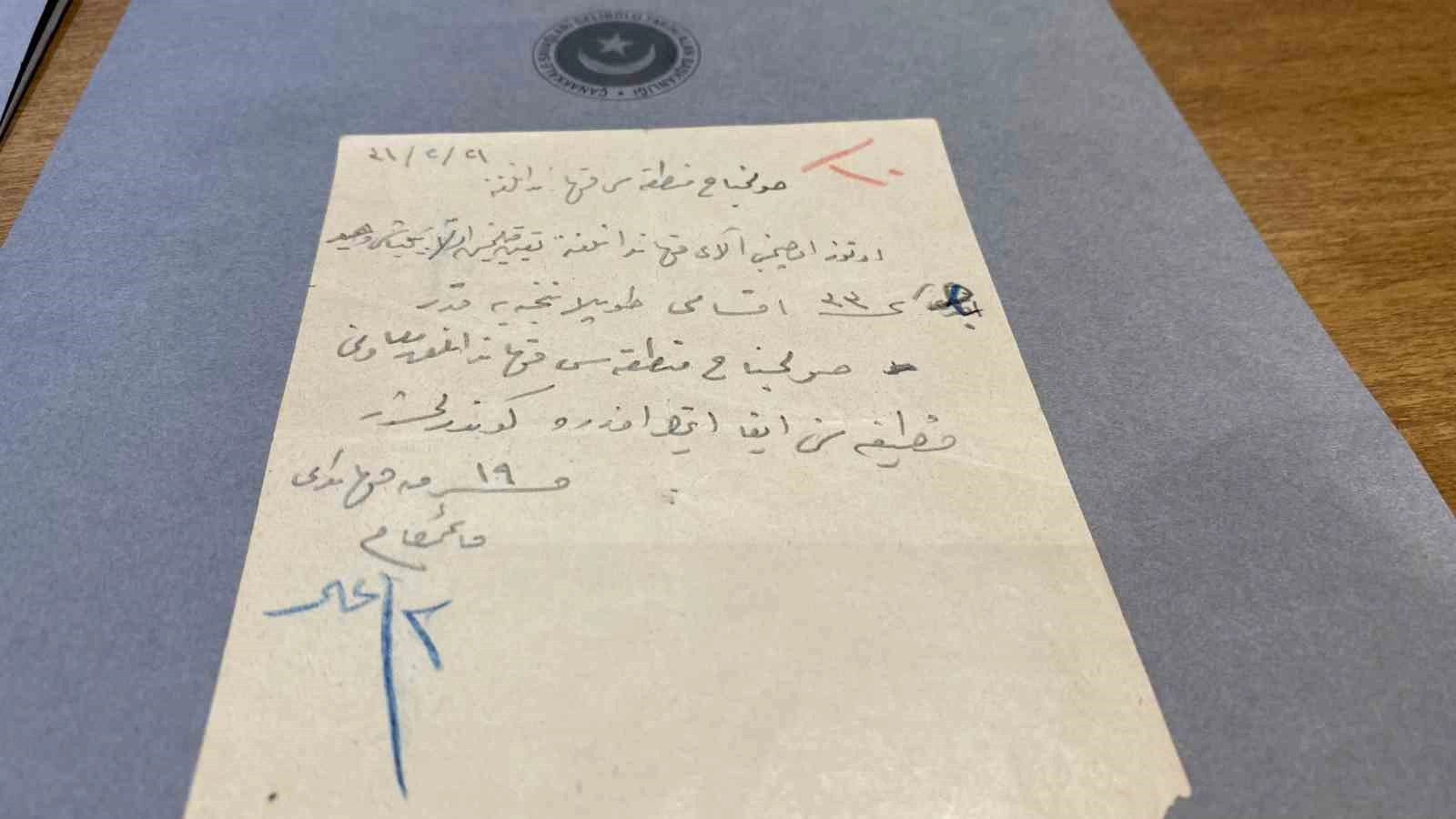 Atatürk’ün Çanakkale Savaşları sırasında el yazısıyla yazdığı emirleri kitap haline getirildi