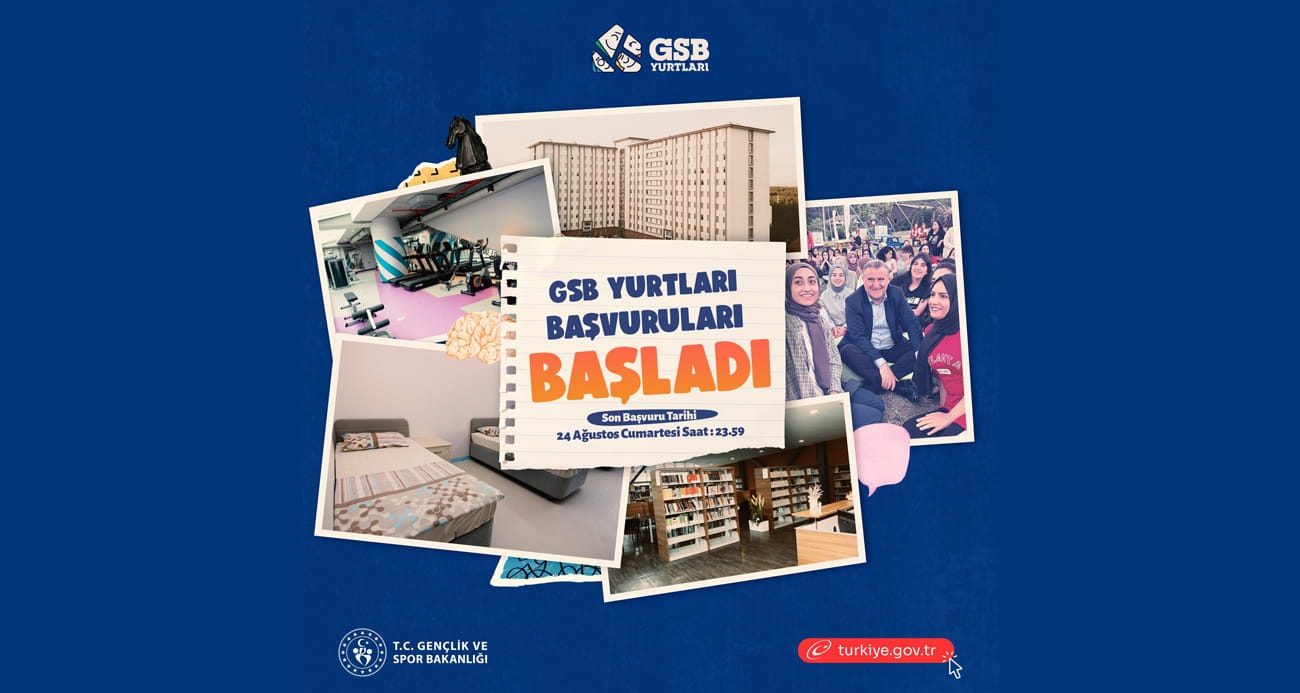 Bakan Bak GSB Yurt başvurularının başladığını duyurdu