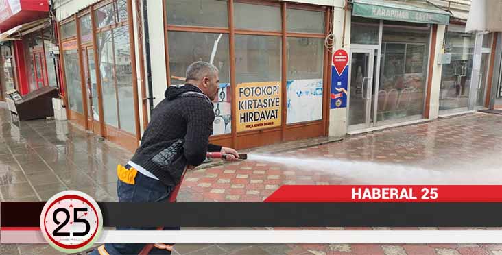 Cadde ve sokaklarda bahar temizliği