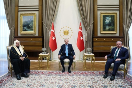 Cumhurbaşkanı Erdoğan, Abdullah Muhammed İbrahim Al-Sheikh'i kabul etti