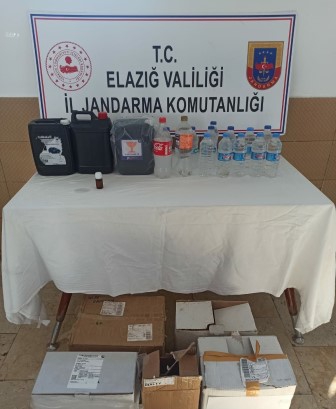 Elazığ'da sahte içki operasyonu: 2 gözaltı