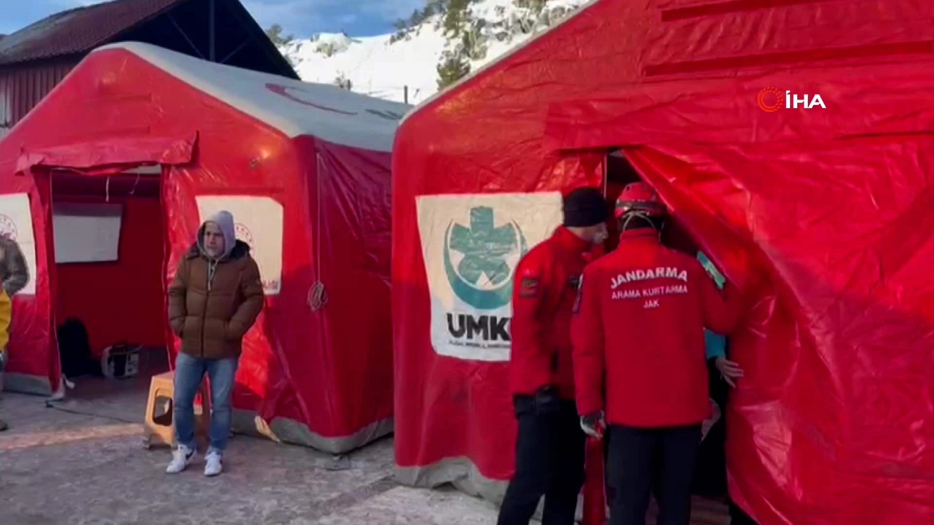 Kartalkaya’da sahra hastanesi kuruldu