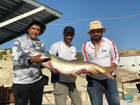 Oltayla 26 kiloluk dev turna balığı yakaladılar