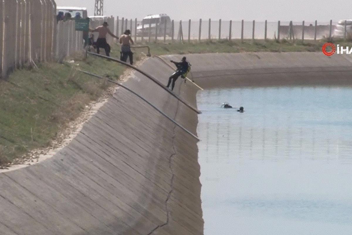 Sulama kanalına düşen 2 kişiyi arama çalışmaları sürüyor