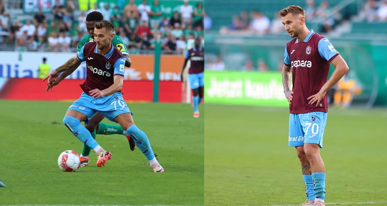 Viyana'da mutsuz son! Trabzonspor, UEFA Avrupa Ligi'ne veda etti