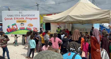 Yakutiye Belediyesi'nden Hatay'da 'Çocuk Etkinlik Programı'